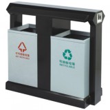 學院環(huán)保分類鋼制垃圾箱