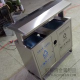 生態(tài)戶外分類不銹鋼垃圾桶