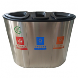 機(jī)場(chǎng)商場(chǎng)室內(nèi)三分類(lèi)不銹鋼垃圾桶