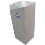 室內(nèi)搖擺蓋噴塑金屬分類垃圾桶