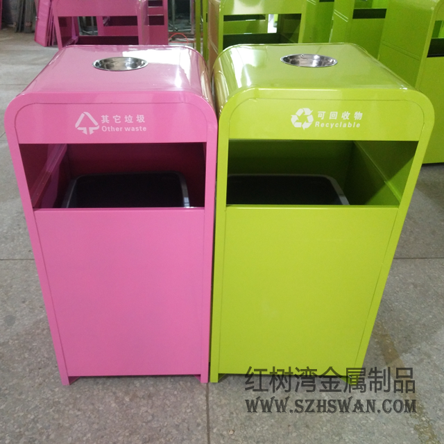 戶外分類不銹鋼垃圾桶圖片0010