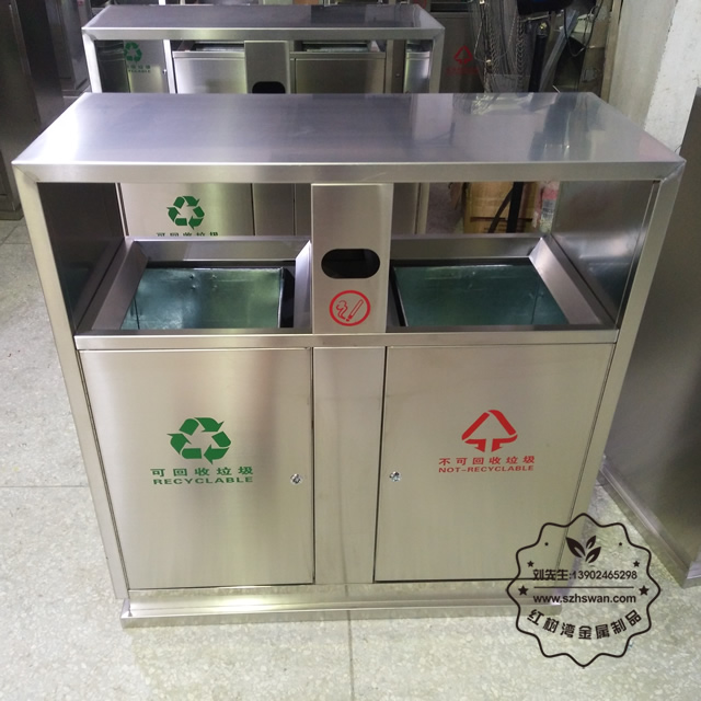 市政不銹鋼垃圾桶圖片005