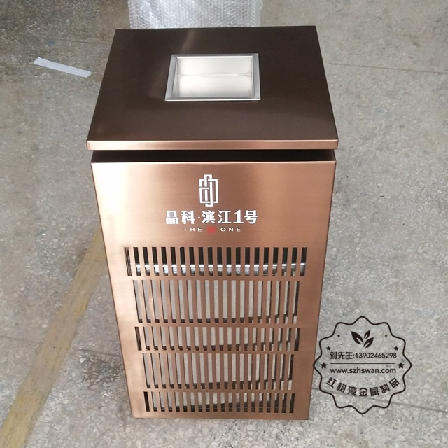 不銹鋼垃圾桶定做004