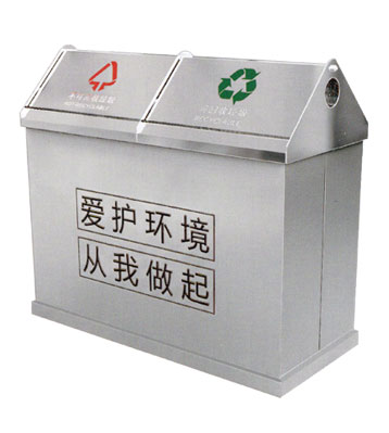 不銹鋼戶外小區(qū)分類垃圾桶